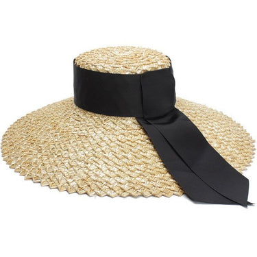 Chapeau De Paille Ruban Noir